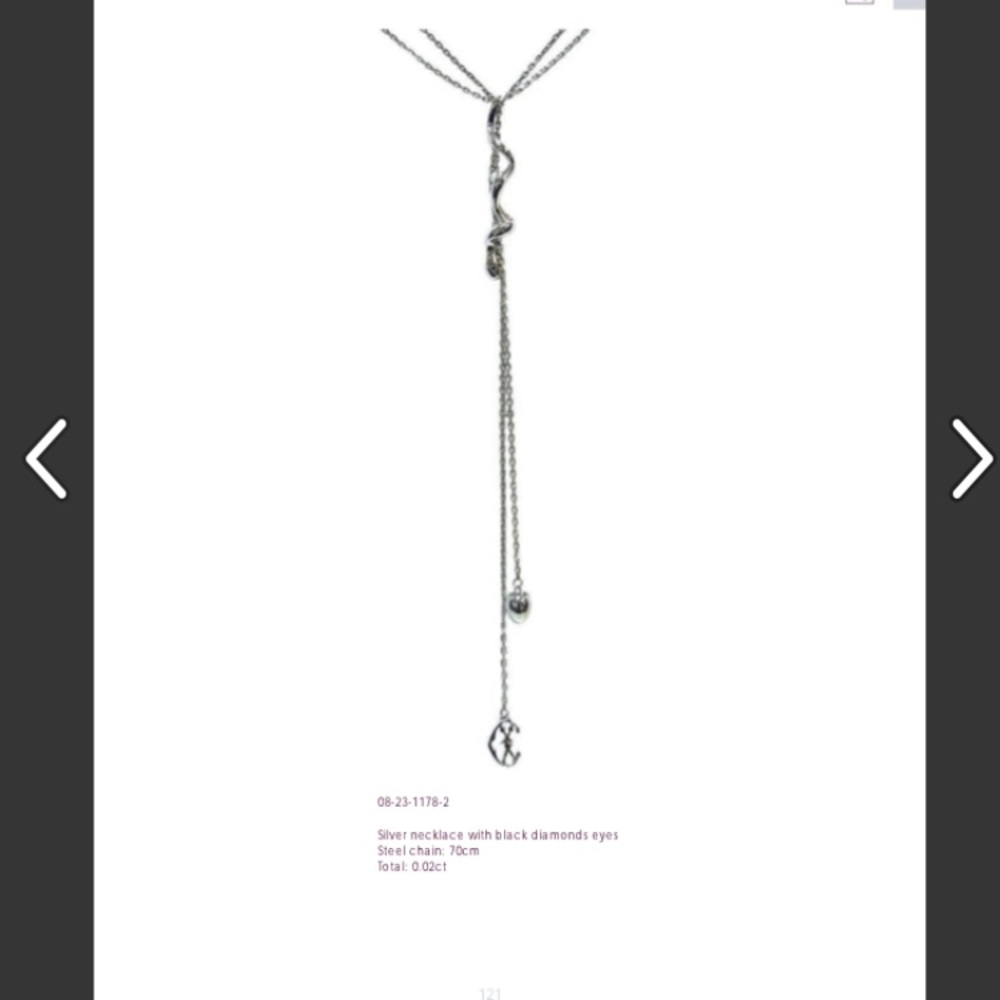 CHARRIOL long Snake necklace